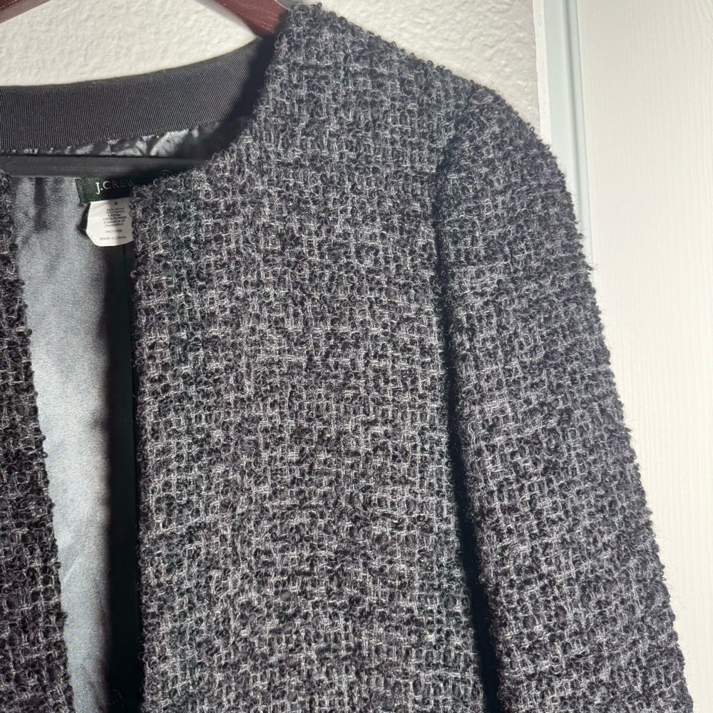 J. Crew • Blazer Jacket • Wool Blend • Size 8 • Tweed - Picture 6 of 11